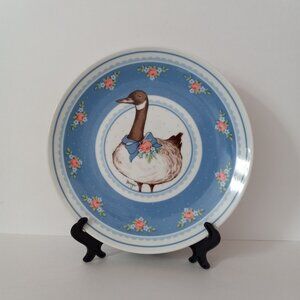 Vintage Plate Goose and Flowers by George Good - Wall Plate